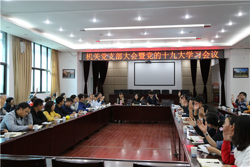 公司機(jī)關(guān)召開(kāi)黨支部大會(huì)暨黨的十九大學(xué)習(xí)會(huì)議